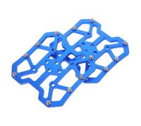 YARNOW Adaptateur de Pédale Mountain Bike Auto-bloquant Aluminium Plaques Plates Antidérapantes Bleu Confort et Stabilité pour Cyclisme Route et Tout-Terrain