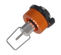 YARNOW Adaptateur pour Cartouche de Carburant en Cuivre Argenté, Buse Compacte et Portable, Étanche pour Recharge de Réchaud à Gaz de Camping, pour Secours D'urgence