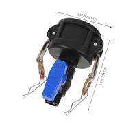 YARNOW Adaptateur Réservoir Ibc Plastique Robuste avec Valve Sphérique Femelle vers pour Tuyau Darrosage Jardin Polyvalent et Aux Intempéries