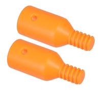 YARNOW Adaptateurs Filetés pour Manche à Balai 2 Pièces, Embouts en Plastique Résistant 32 Mm pour Remplacement D’extrémité Filetée, Connecteurs pour Rallonges D’outils de Nettoyage