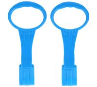 YARNOW Anneaux de Traction pour Lit Bébé 1 Paire Bleue Portable en Plastique Sécurisé Anneaux D'exercice pour Bébé pour Apprentissage Marche et Soutien Debout, Adaptés aux Tout-petits