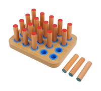 YARNOW Appareil de Renforcement des Doigts en Bois pour Rééducation Main Panneau Perforé Solide, Coordination Œil-Main et Exercices de Motricité Fine pour Musiciens et Grimpeurs