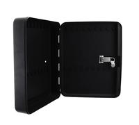 YARNOW Armoire à Clés Murale en Fer Noir 28 Emplacements, Résistante aux Rayures, Coffre-Fort à Clés pour Usage Domestique Sécurisé