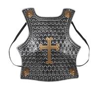 YARNOW Armure de Poitrine médiévale : Armure de Cosplay avec Croix - Costume de Reconstitution Historique - Plastron de Guerrier pour Tenue de Chevalier