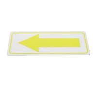 YARNOW Autocollant Visibilité Nocturne Réfléchissante en Aluminium Jaune et Installation Facile, Décoration Extérieure Moderne pour Boîte aux Lettres pour Murs et Rues