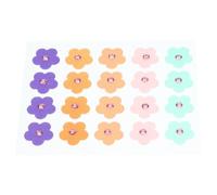 YARNOW Autocollants anti-acné à fleurs 20pcs pour peau, patchs hydrocolloïdes en, camouflage des imperfections du visage, pose facile, pour maquillage quotidien