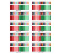 YARNOW Autocollants Colorés pour Kalimba 17 Notes 10 Pièces pour Piano à Pouces Autocollants D’Introduction Notes Autocollantes Décoratives pour Débutants Apprentissage et Pratique