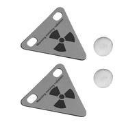 YARNOW Autocollants Magnétiques Réfléchissants Triangulaires pour Vélo, Matériau Imperméable, Améliore la Visibilité Lors des Déplacements Nocturnes, Lot de 2 Pièces