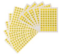 YARNOW Autocollants Numériques Ronds 1-100 10 Feuilles 120 Stickers par Feuille Adhésifs Multi-fonction Finition Soignée pour Classement sur Bois et Portes