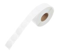 YARNOW Autocollants Ronds Adhésifs 1000 Mini Gommettes Blanches 1,3 CM Faciles à Décoller pour Marquage Bocaux Bureau Classe Maison
