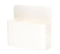 YARNOW Bac à Peluches Magnétique Blanc Lot de 2 avec Support Magnétique en Fer pour Buanderie et Cuisine, Conteneurs de Rangement Multifonctions