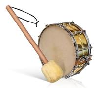 YARNOW Baguette de Grosse Caisse Grosse Taille en Bois Antidérapant Tête en Peluche Douce, Maillet Percussion Portable pour Batterie, Accessoire D’instrument de Musique Essentiel