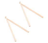 YARNOW Baguettes de Batterie Courtes en Érable 295x14 Mm Lot de 4 Pièces Outil de Percussion pour Tambour Baguettes de Batterie Jazz pour Performance et Scène Musicale
