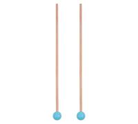 YARNOW Baguettes de Marimba en Bois d'Érable Embouts Ronds en Silicone, Maillets de Percussion pour Xylophone, Maillet à Percussion Léger Manche Long pour Instruments de Musique, Paire
