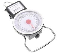 YARNOW Balance Suspendue Portable en Plastique et Métal Poignée Antidérapante, Design Compact, Capacité 22kg, pour Peser Bagages et Aliments en Voyage