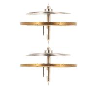 YARNOW Balancier Complet 2 Pièces Spiral pour Réparation Horloge Mécanique, Compatible Mécanismes de Réveil et Pendules Anciennes