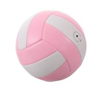 YARNOW Ballon de Volley-Ball Taille Officielle en PVC Antidérapant, Gonflable et Étanche, Couleur Rose et Blanc, pour Jeux de Plage en Plein Air et Usage Intérieur, pour Entraînement