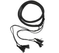 YARNOW Bandeau Arabe pour Homme 57 CM Noir avec Pompon et Corde Enroulée Accessoire de Costume Arabe Traditionnel pour Soirées à Thème Festivals et Bals Masqués