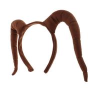 YARNOW Bandeau Corne de Mouton Réaliste -tête Animal Peluche et Confortable Accessoire Cosplay pour Garçon Fille et Adultes Fêtes et Jeux