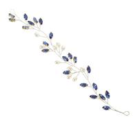 YARNOW Bandeau de Mariée en Perles et Cristaux, Accessoire de Cheveux Léger en Métal, Confortable Décoloration, pour Réception en Jardin ou Bal de Fin D'année