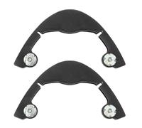 YARNOW Bandes de Protection Anti-Collision pour Skateboard, Lot de 2 Pièces, Plastique Robuste Noir, Protège Nez et Plateau, Résistant à L’Abrasion la Chaleur, Accessoire Essentiel
