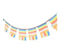 YARNOW Bannière à Cinq Couleurs en Tissu Soie, Décorative, pour Temple | Drapeaux de Prière Suspendus, Usage Extérieur, Décoration de Temple, pour Contemplation Bouddhiste