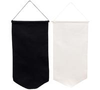 YARNOW Bannière Murale en Coton Polyester pour Rangement et Affichage de Badges à Épingles, 2 Pièces, Couleur Noir, pour Décoration DIY Suspendre Murale