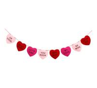 YARNOW Bannière Suspendue en Feutre de Cœur aux Trois Couleurs pour Décoration Saint-valentin, Facile à Décorer et Pratique pour Fêtes et Photos Romantiques