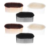 YARNOW Base de volume capillaire 3pcs en nylon et PS, peigne à pince pour coiffage rapide, accessoire pour cheveux duveteux pour filles en usage domestique