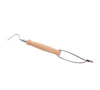 YARNOW Bâton télescopique pour foyer, outil pour feu de camp en acier | Accessoires de feu de camp résistants à la chaleur, extrémité en forme de crochet pour soulever le bois, nettoyage facile