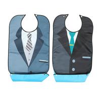 YARNOW Bavoirs Imperméables Protection des Vêtements Lors des Repas Lot de 2 en Polyester pour Adultes Haute Durabilité et Résistant la Déformation
