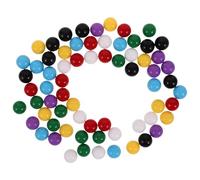 YARNOW Billes Plastique Colorées 10 Mm - Lot de 70 Pièces Multicolores pour Jeux Éducatifs, Comptage et Probabilité, Mathématique pour Garçon et Filles, Billes Sécurisées en Plastique