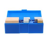 YARNOW Bloc Cube Cubes de Cuivre, D'aluminium Fer en Bois, Carré, Matériel Scientifique pour Expériences de Chimie et Enseignement en Classe, Étudiants