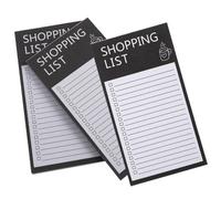YARNOW Bloc-Notes Magnétique 3 Livres pour Réfrigérateur Dos Aimanté Complet et Papier Lisse, pour Planifier les Courses Menus Hebdomadaires