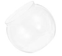 YARNOW Bocal Poisson Rond Transparent Incassable Plastique Aquarium Petit Vase Hydroponique pour Bureau et Décoration Réservoir Poissons Betta et Sécurisé