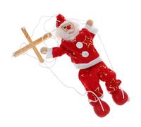YARNOW Bois de Noël Drôle à Tirer Artisanal pour Garçon Fille Décoration Festive Vintage Père Noël