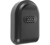 YARNOW Boîte à Clés de Sécurité Extérieure Code, Mini Coffre Portable en Plastique Noir, Finition Soignée, pour Maisons et Entreprises