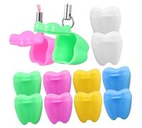 YARNOW Boîte à Dents De Lait Coffret Souvenir Pour Bébé Multicolore 12 Pièces En Plastique Léger Pour Conserver Dents De Lait Garçon Et Filles Garçons Filles Présent Naissance