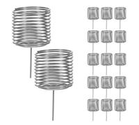 YARNOW Boîte à Engrais Acier Inoxydable 20 Paniers Nutrition Contrôlée pour Bonsaï Orchidées Plantes d'Intérieur Extérieur Jardin Entretien Rapide