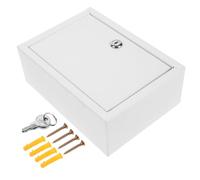 YARNOW Boîte à Lait Murale Verrouillable Légère et Compacte en Fer Blanc, Design Simple, Capacité de Rangement Adaptée pour Décoration Murale et Usage Domestique