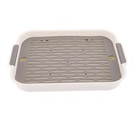 YARNOW Boîte à Litière Rectangulaire pour Lapin et Hamster Toilette Renversement avec Fond Plat Durable et Portable Accessoire de Nettoyage Pratique pour Petits Animaux