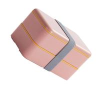 YARNOW Boîte à Lunch Japonaise Double Couche 1,2l en Pp Pe, Porte-repas Rose Facile à Transporter Odeur, pour Repas Bureau L'école
