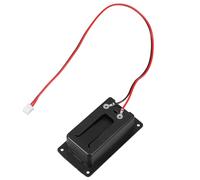 YARNOW Boîte à Piles Noire pour Guitare Électrique Micro Actif 9v, Compartiment Batterie en Plastique, Connecteur à Deux Fils, Accessoire Pratique pour Guitare