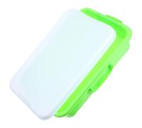 YARNOW Boîte à Plateau De Sable Portable pour Les Enfants Petit Bac à Sable Coloré Jouets De Sable Bac Sensoriel à Sable Conteneurs Plateaux Couvercle Vapeur Abdos Green