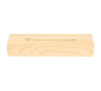 YARNOW Boîte Bois pour Couvercle Boîte de Rangement pour Test Grossesse Souvenir Délicat pour Femmes Enceintes Cadeau Annonce Mémorielle Empreinte