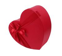YARNOW Boîte Cadeau Forme Cœur Médium Rouge Boîte Cœur pour Chocolats et Fleurs Emballage Polyvalent pour Cadeaux Saint-valentin Anniversaires et Occasions Spéciales