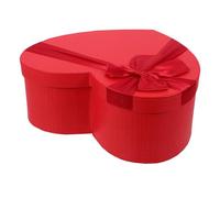 YARNOW Boîte Cadeau Forme Cœur Rouge Moyenne pour Chocolats et Fleurs Emballage Romantique pour Saint-valentin Anniversaire et Cadeaux Amour