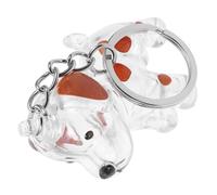 YARNOW Boîte Commémorative pour Poils Animaux Portable Transparent Capsule De Rangement Légère pour Souvenir Chien Accessoire Animal Compagnie pour Clés Et Sacs Mémorial