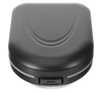 YARNOW Boîte de Protection pour Appareil Auditif en Abs Noir, Boîte de Rangement Portable Fonction de Séchage et Nettoyage, pour Domicile et Bureau