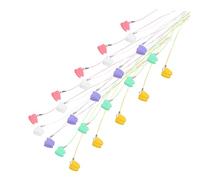 YARNOW Boîte de Rangement Dents de Lait 50 Pcs pour Garçon et Filles Organisateur de Dents Perdues Multicolore Plastique Solide Boîte Souvenir Portable pour Garder et Petits Souvenirs de Bébé